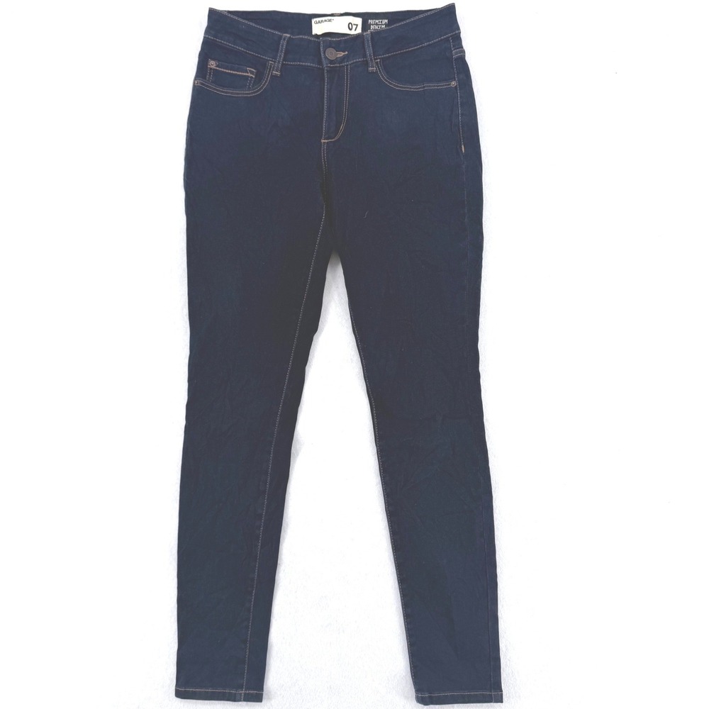 Garage High Waist Jegging Dark Indigo Premium Denim Super Soft Skinny Jeans 07